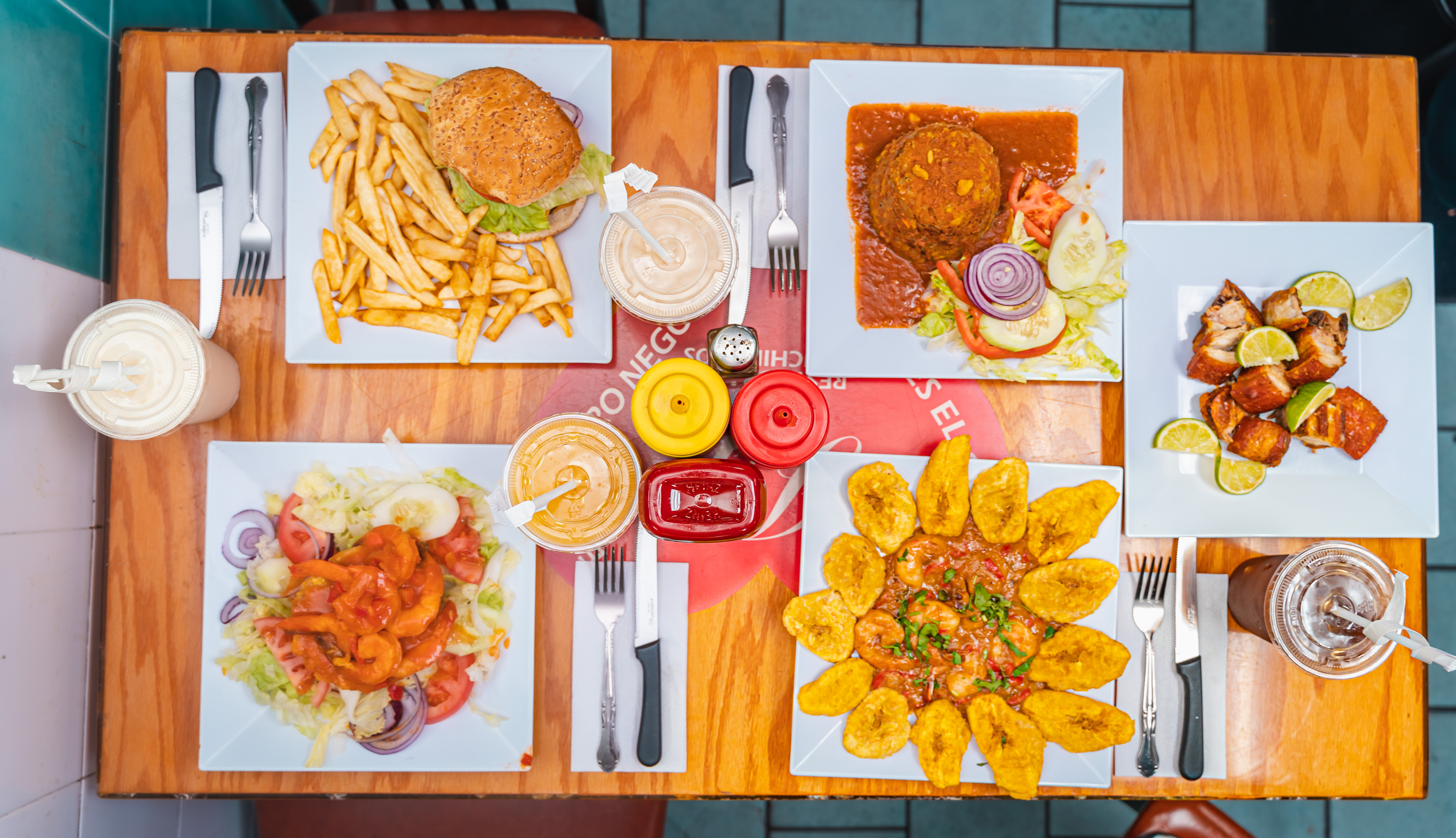 Arranged Food and Objects