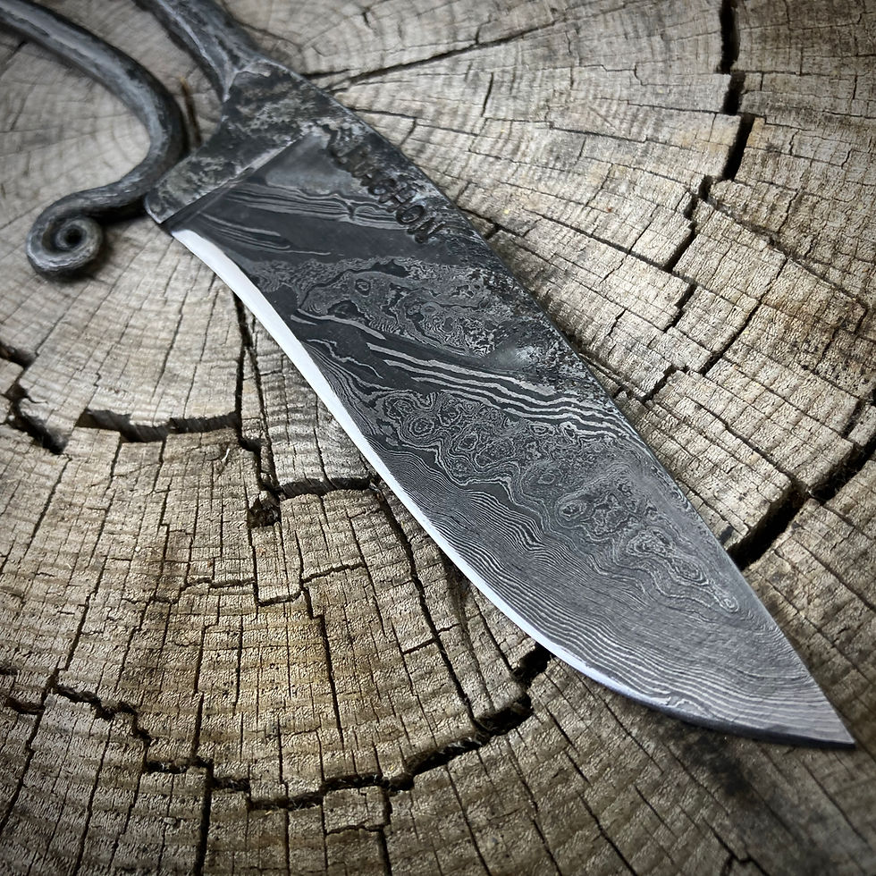 Thumbnail: Iron Age Damascus Steel Knife
