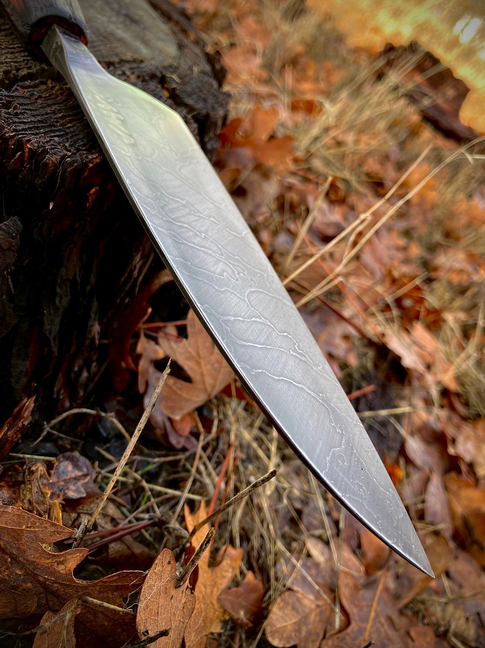 Thumbnail: 7” Damascus Kitchen Knife
