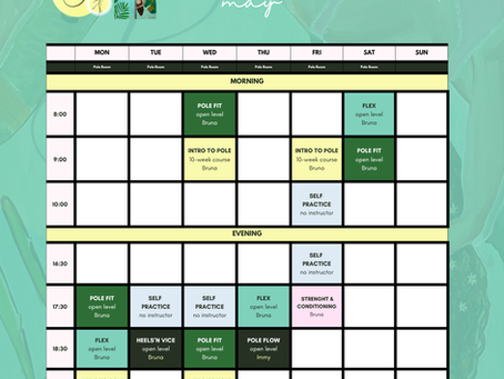 2026 may timetable