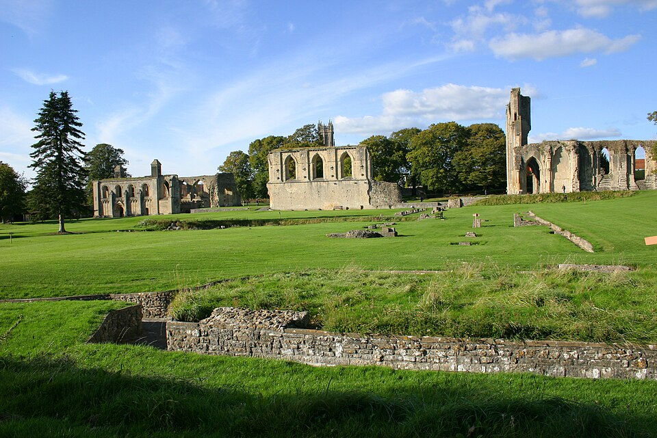 The ruins of Glastonbury Abbey