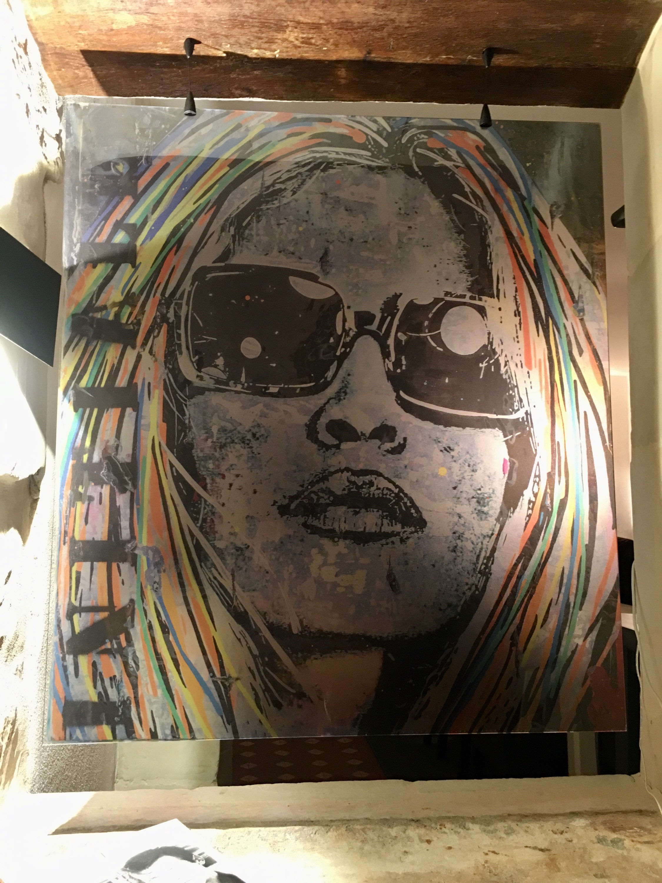 « Initiales », reproduction sur Plexiglas de ma création originale, 80x90 cm