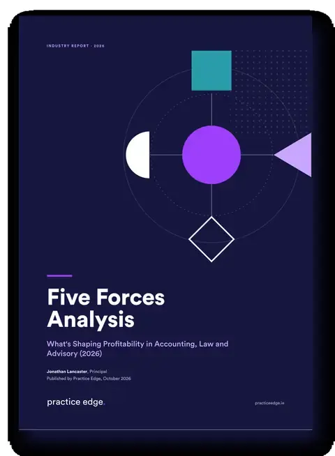 Cover of the Five Forces Analysis 2026 report by Practice Edge