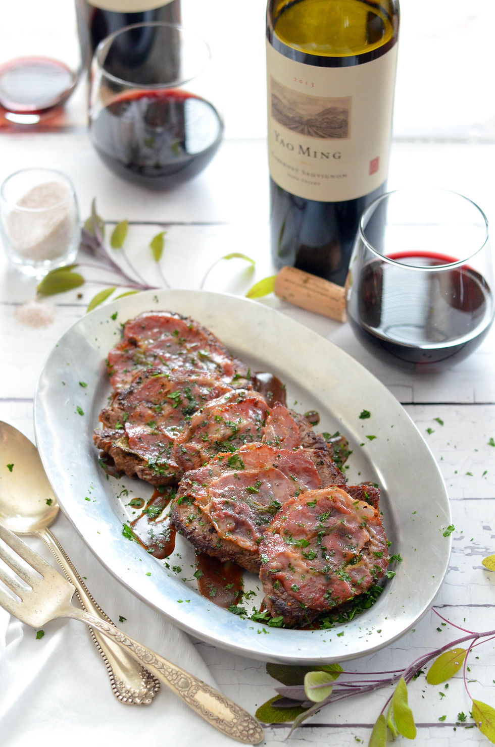 Beef Tenderloin Saltimbocca