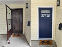 Entry door installation