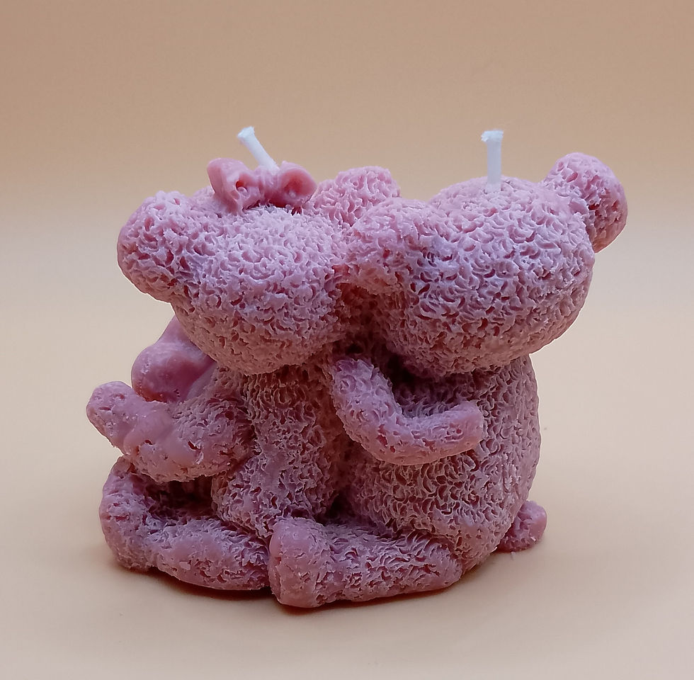 Thumbnail: Twin Teddies Candle