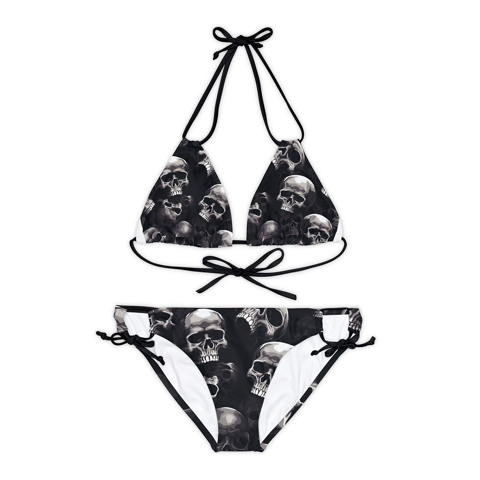 Thumbnail: Bikini with a skull pattern