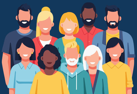 people in a group