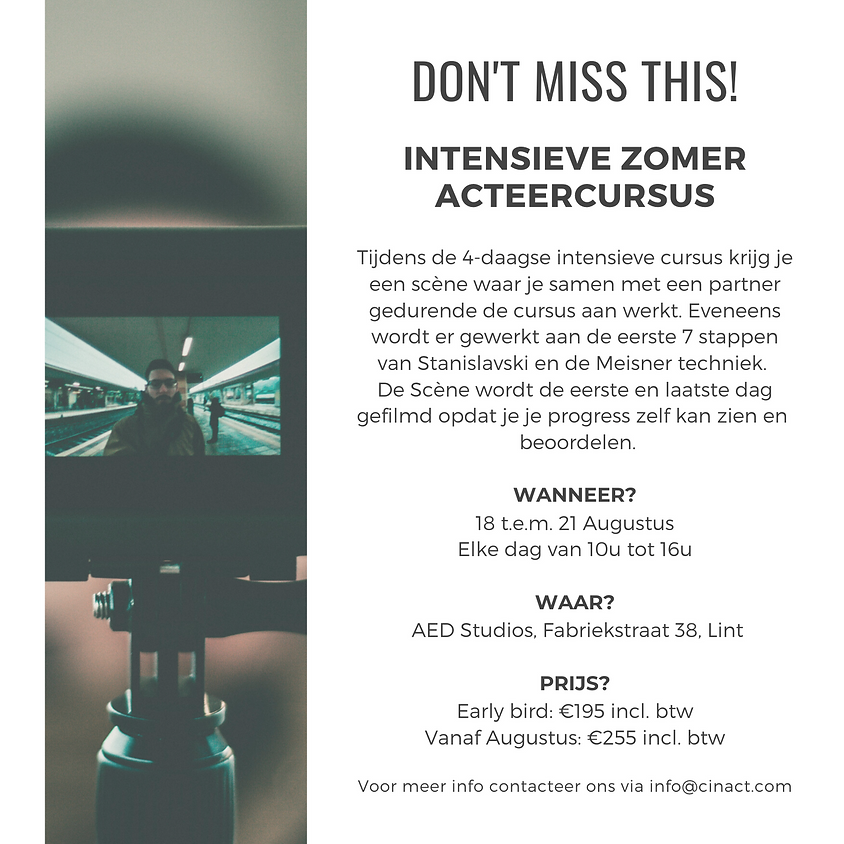 Intensieve Acteercursus Augustus