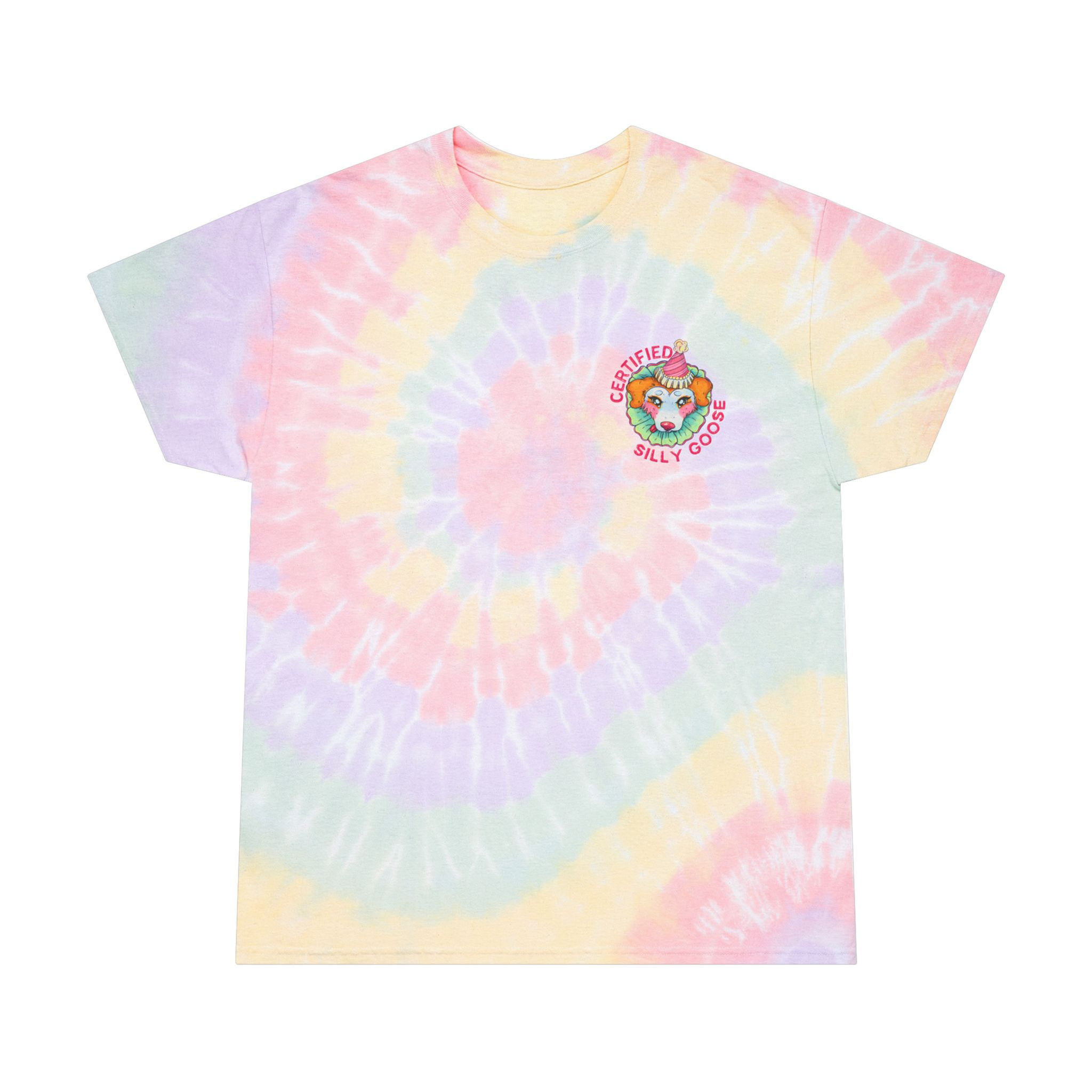 Certified Silly Goose Pastel Spiral Tie-Dye Shirt