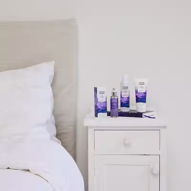 Miniatura: Olejek do masażu Therme Zen by Night – wieczorna pielęgnacja ciała w towarzystwie relaksujących kosmetyków.