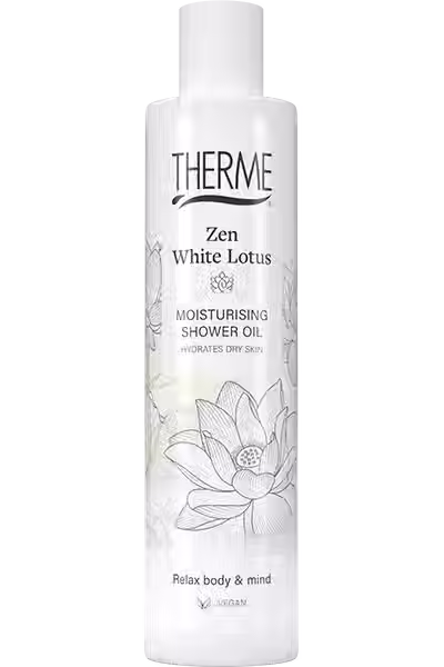 Olejek pod prysznic Therme Zen White Lotus – nawilżenie i ukojenie dla suchej skóry
