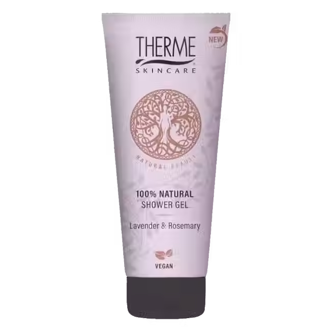 Żel pod prysznic Therme 100% Natural Lawenda i Rozmaryn – wegańska formuła dla relaksującej pielęgnacji ciała i zmysłów