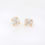 Thumbnail: Wholesale diamond earrings marquise cut cluster stud gold jewelry fine jewelry oval design