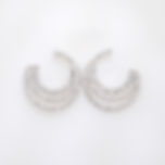 Wholesale diamond earrings triple hoop gold jewelry fine jewelry handcrafted luxury