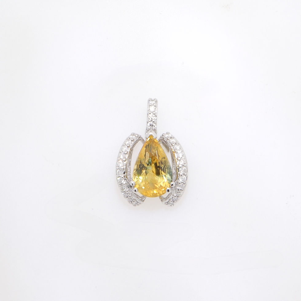 Luxury diamond pendant gold semi-mounting fine jewelry wholesale gemstone