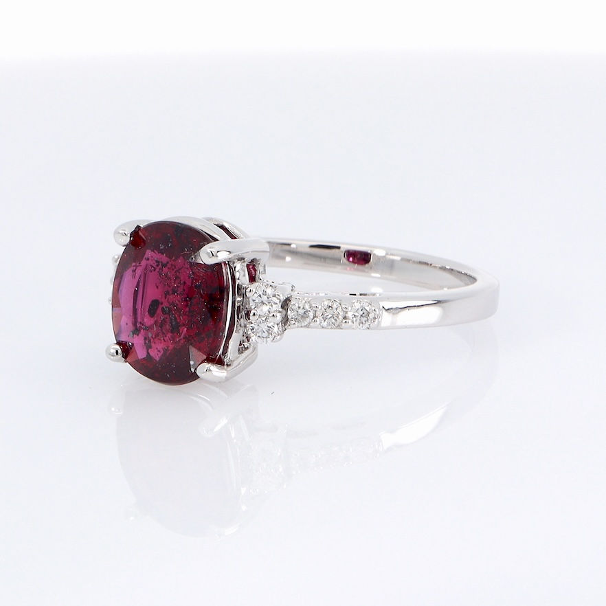 Thumbnail: Classic diamond engagement ring setting with pavé diamond accents and a polished gold band.