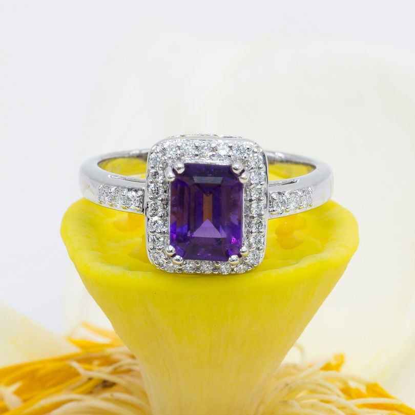 Custom gold diamond semi-mounting ring, wholesale fine jewelry.