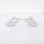 Wholesale diamond earrings triple band huggie hoops gold jewelry fine jewelry modern design