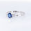 Thumbnail: Blue sapphire diamond ring gold band wholesale fine jewelry SVS