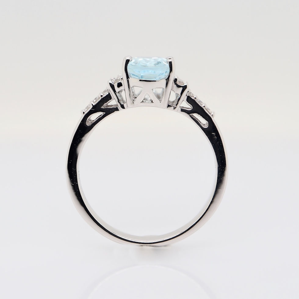 Thumbnail: Classic diamond engagement ring setting with pavé diamond accents and a polished gold band.