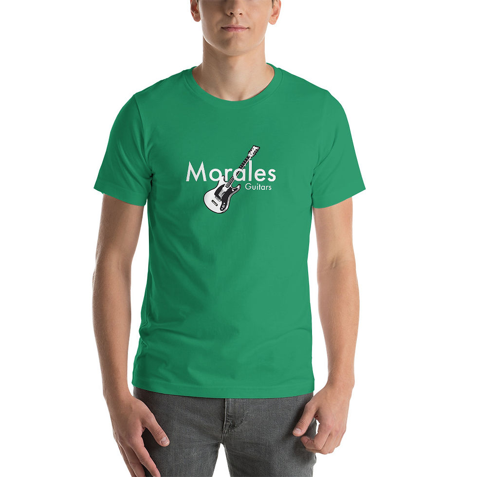 Thumbnail: Morales Guitars White Text T-Shirt