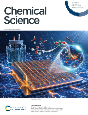 Chemical Science journal cover showing molecular research