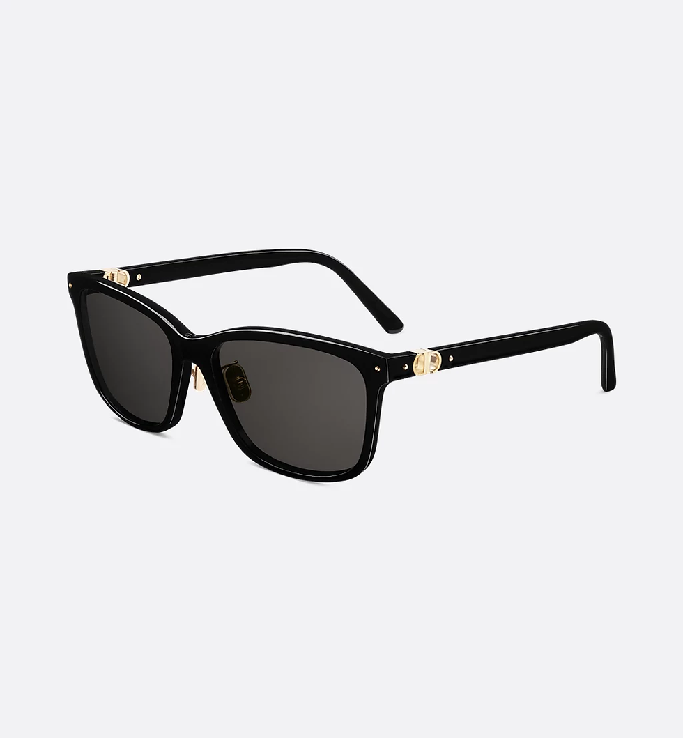 SPECIFICATIONS Black acetate frame Deep gray lenses Gold-finish metal CD hinge 100% UVA/UVB protection PRICE ₹42,000.00