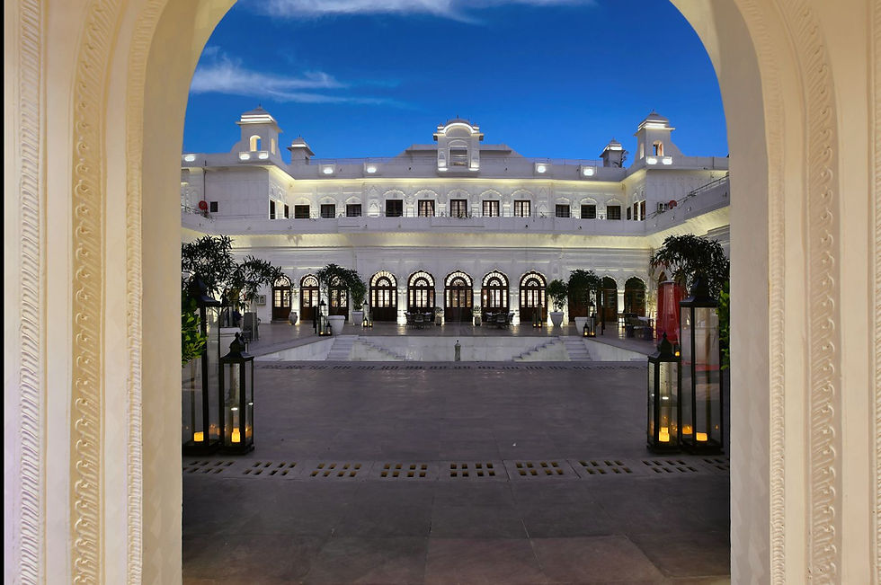 Ran Baas lies right inside the Qila Mubarak fort complex, just around 4 km from central Patiala, a quick 5–10 minute drive. It's tucked into centuries of history, yet super easy to reach. Check-in typically begins at 2:00 PM and can stretch up to 11:30 PM if needed. Arriving early or staying late may be possible, but please note that there might be extra charges. Guests typically check out by 11:00 AM, although some platforms list it as late as 11:30 AM, depending on availability. For air travellers, the nearest international airport is Chandigarh, about 70 km away. The journey takes around 1.5 to 2 hours, depending on traffic. Patiala also has a small local airstrip, but it only serves private planes. Rooms at Ran Baas usually start around ₹28,000 per night for a Junior Suite. Deluxe Suites with extra comforts like courtyards or jacuzzis cost a bit more. Heritage or Legacy Suites, much bigger and even more regal, can range between ₹1.5 lakh to ₹1.8 lakh per night, depending on inclusions like meals. The prices can vary based on the time of year, room type, and booking channel, especially if breakfast or meals are part of the package. Cooler months, October through March, are the most popular. The weather’s mild, and the fort grounds look their best. That’s when weddings, high teas, and events fill up fast. If you’re eyeing a specific suite or planning a celebratio