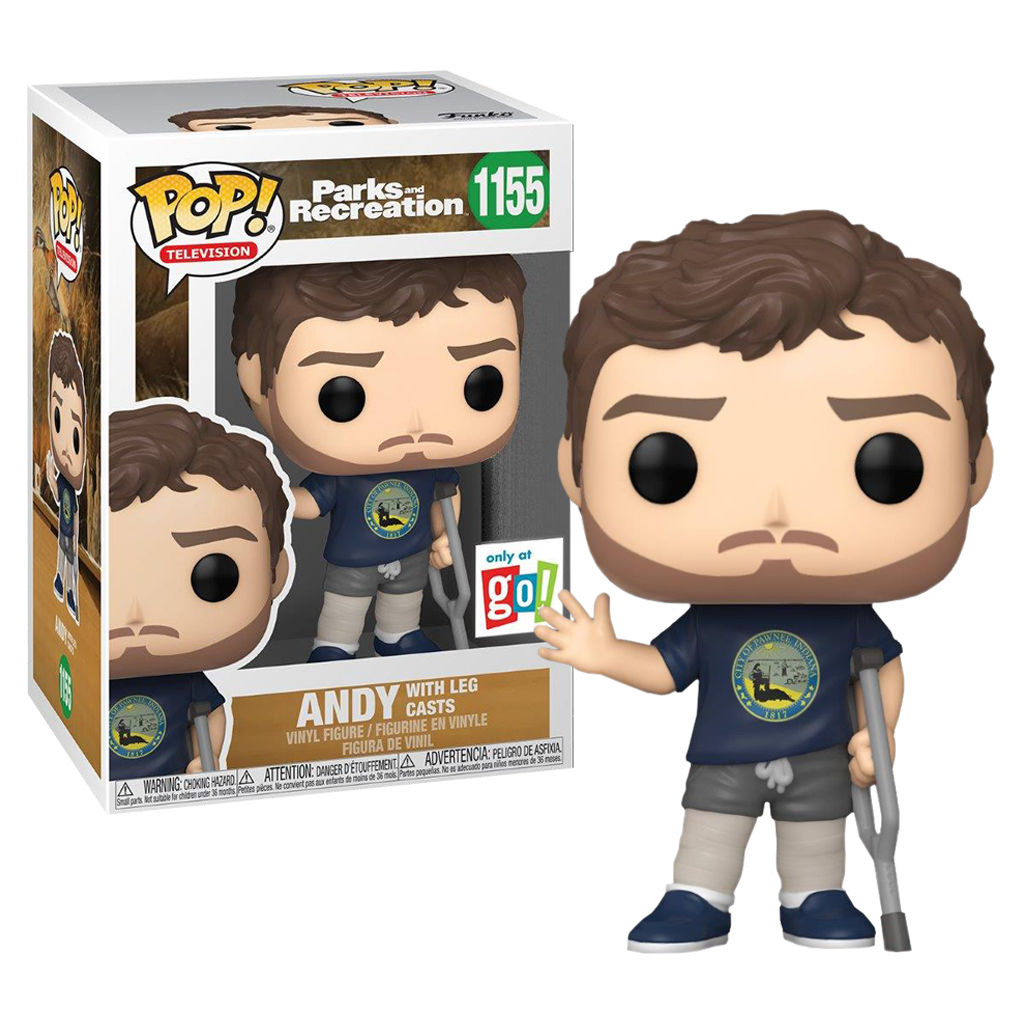 Parks and Recreation - Only At GO! Andy Dwyer with Leg Casts Pop! Vinyl Figure