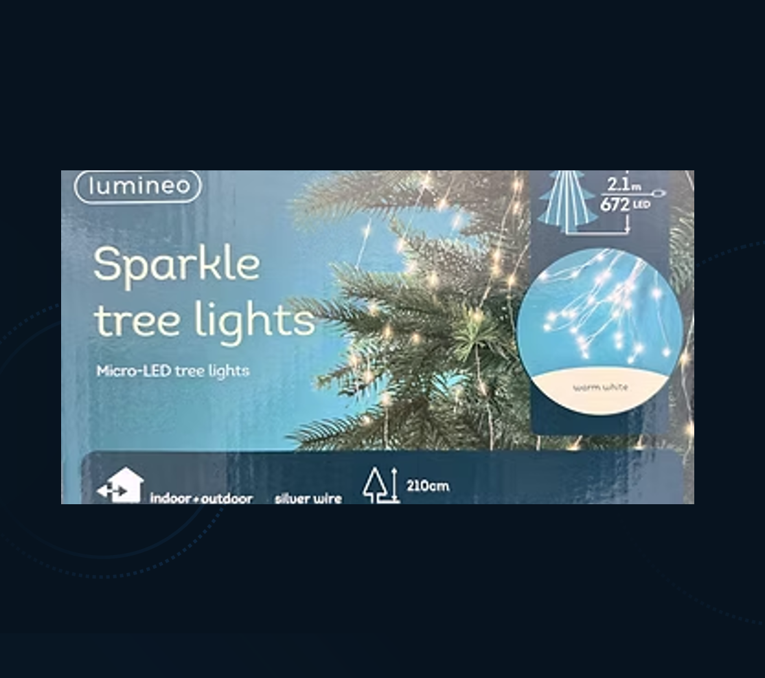 Lumineo Sparkle Tree Lights 2.1m