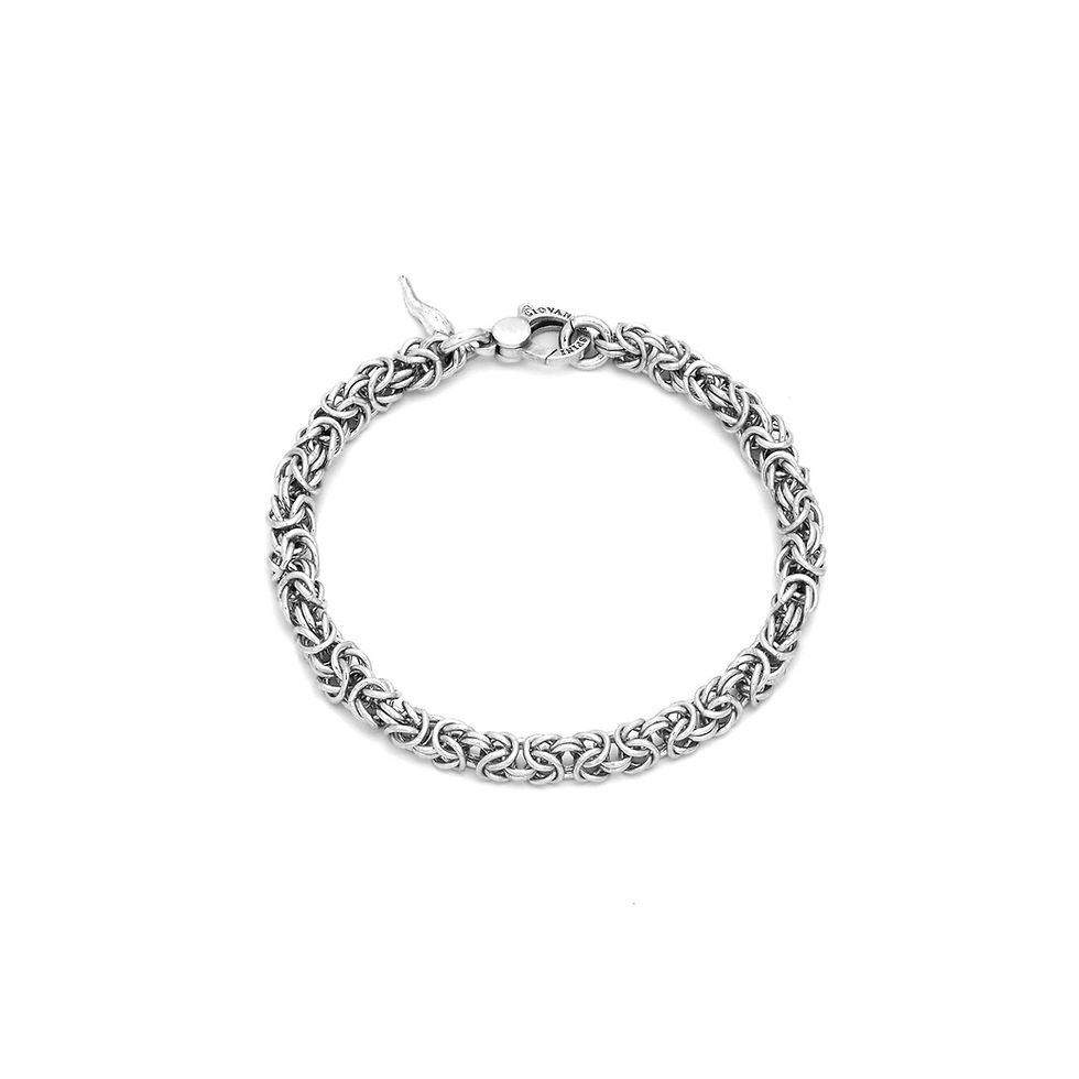 Bracciale maglia marina mini: elegante braccialetto in metallo
