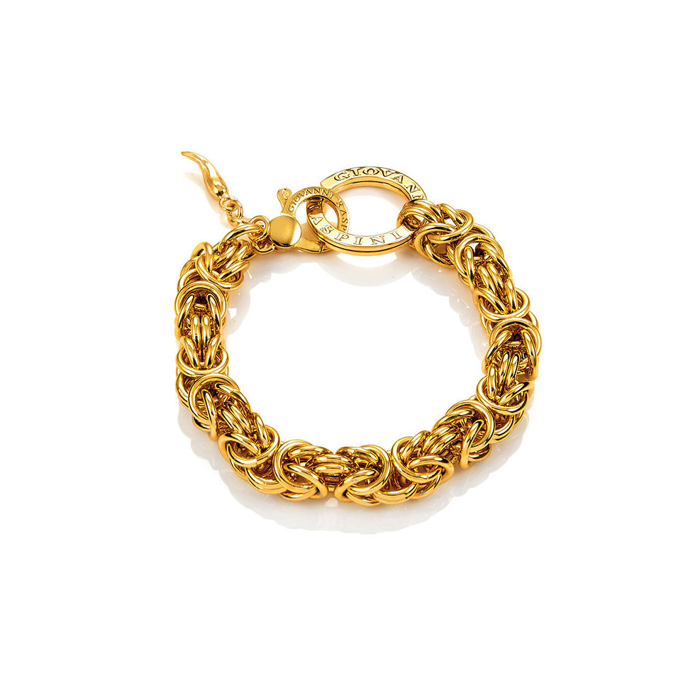 Miniatura: Braccialetto in oro, design intrecciato