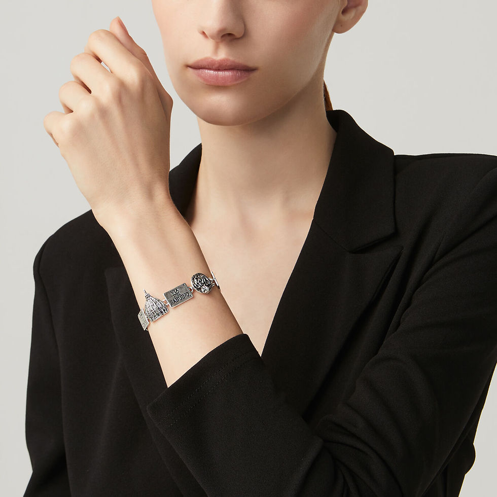 Braccialetto maglia marina mini: elegante braccialetto da donna.
