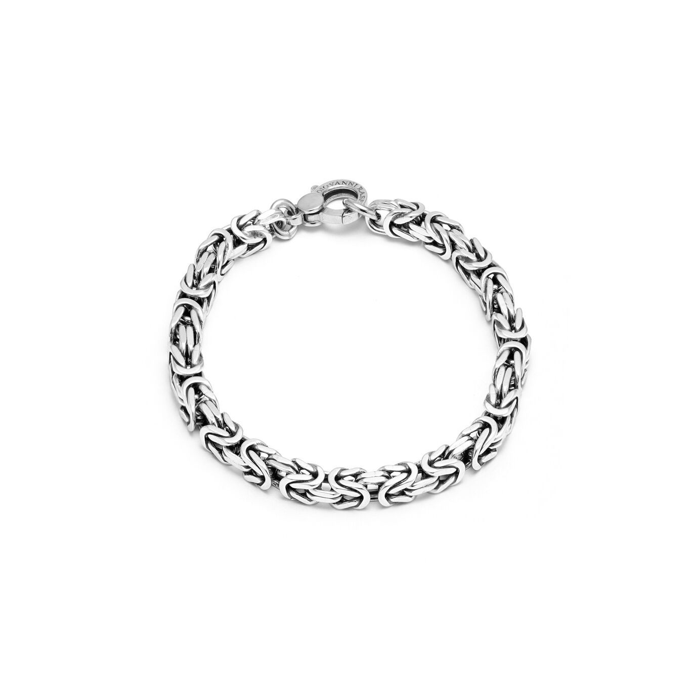 Braccialetto in argento, design intrecciato