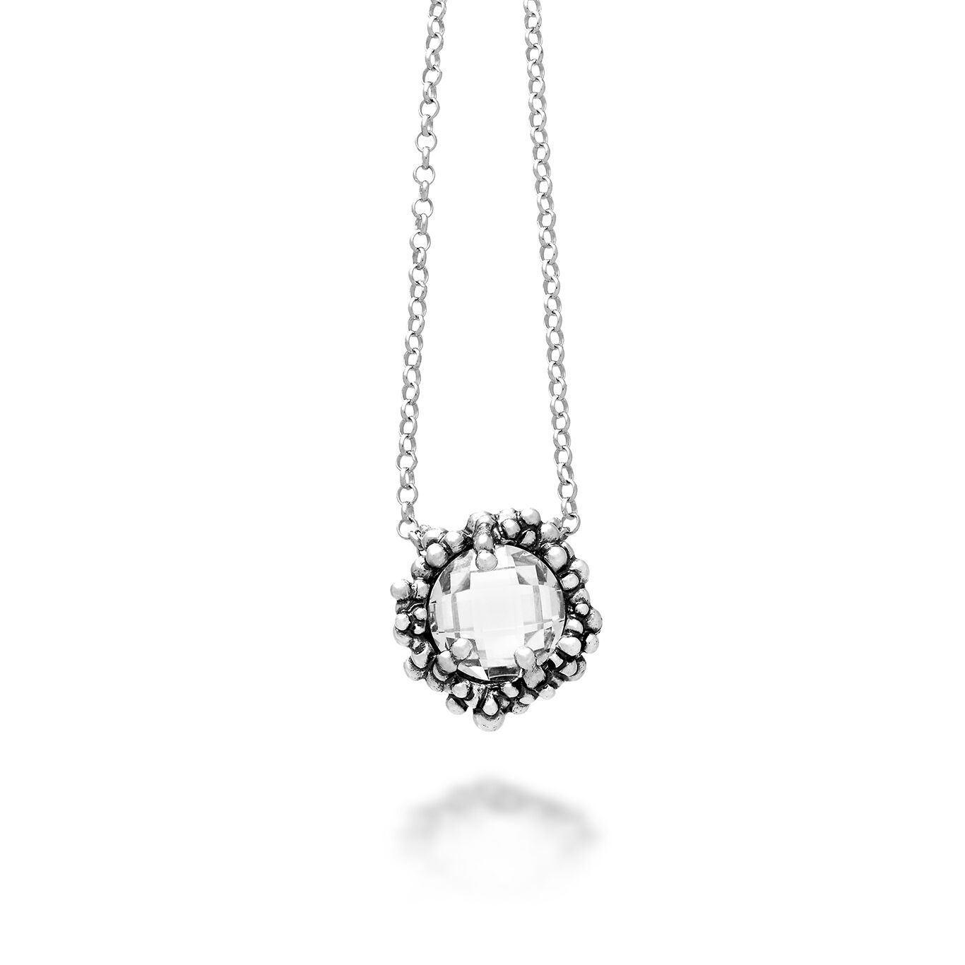 Collana DAFNE: ciondolo cristallo, gioiello elegante