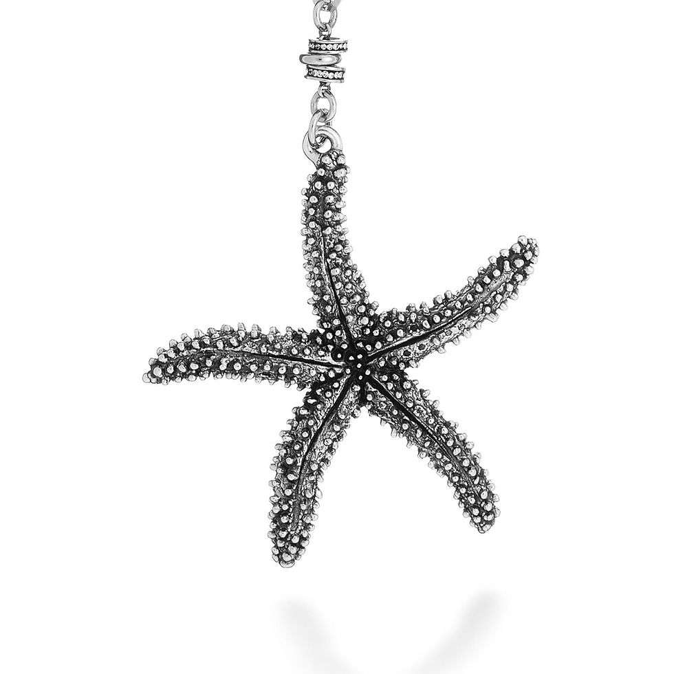 Ciondolo stella marina, COLLANA DAFNE, gioiello Antica Gioielleria