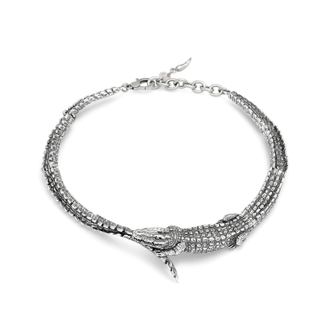 Collana a forma di coccodrillo, gioiello antico
