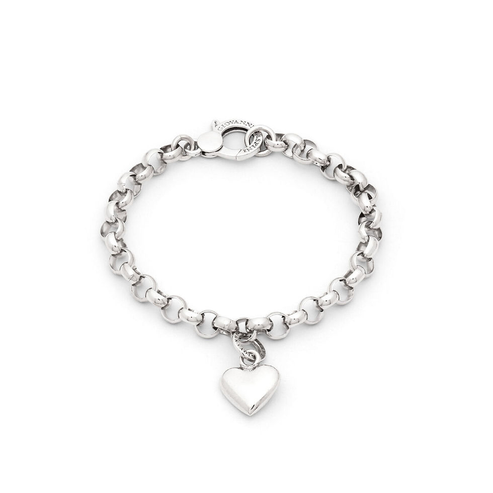 Braccialetto con ciondolo a cuore