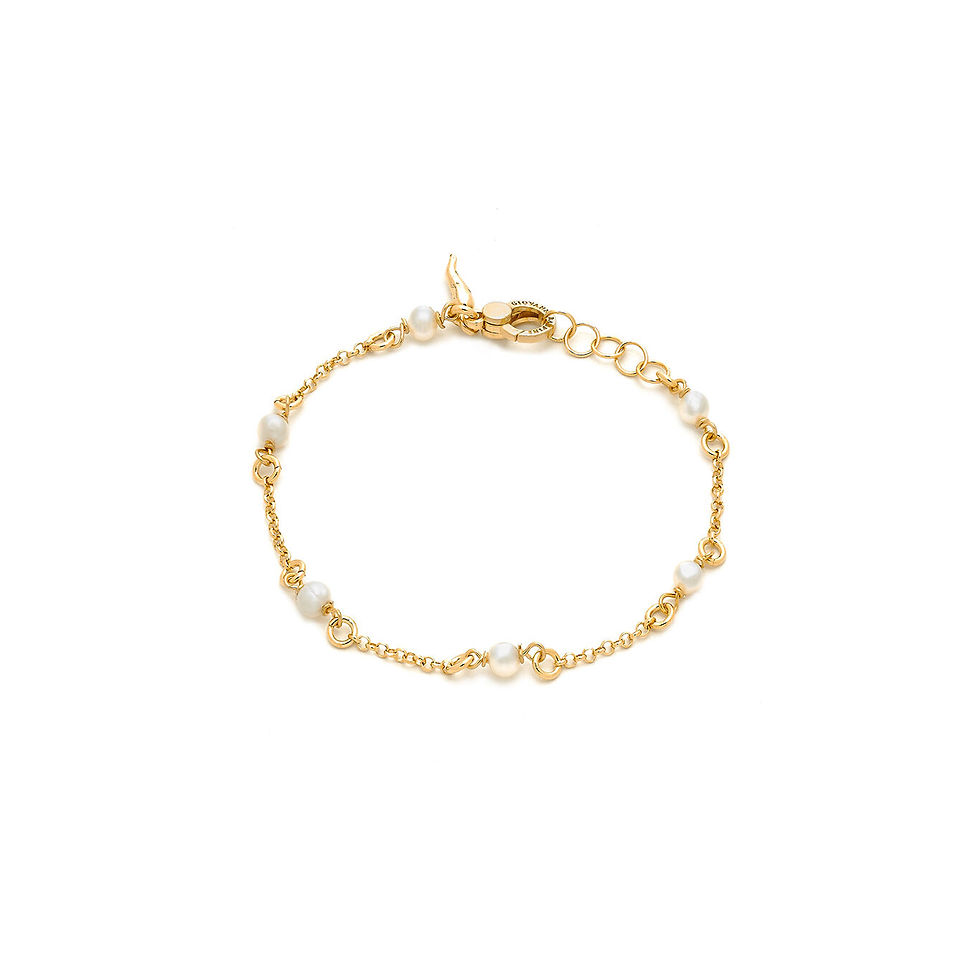 Braccialetto oro con perle: elegante e raffinato
