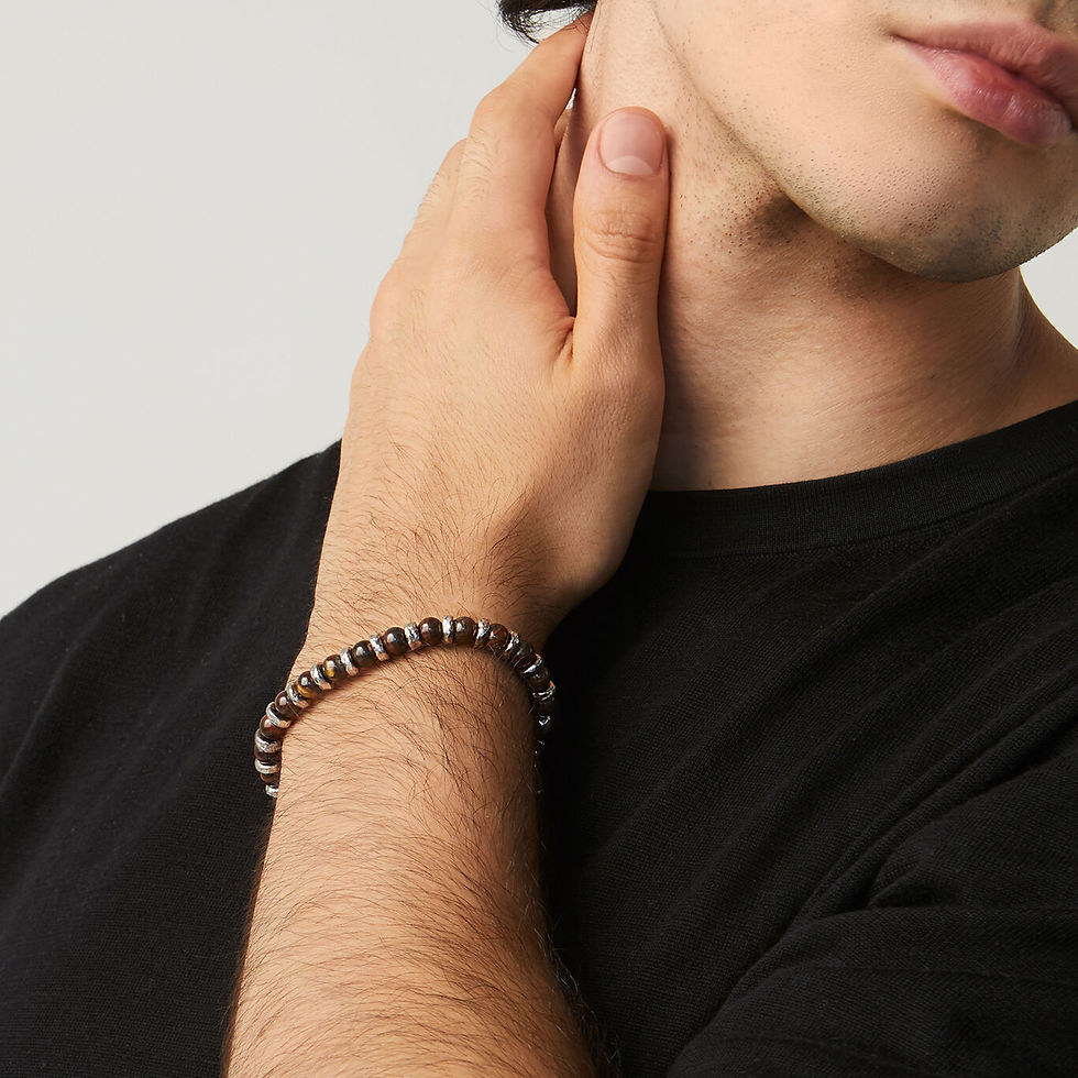 Braccialetto da uomo in stile bizantino