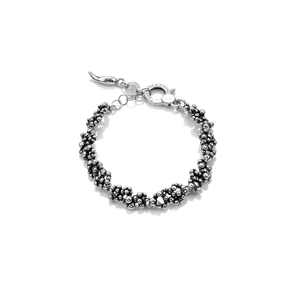 Braccialetto elegante in argento, nodo classico