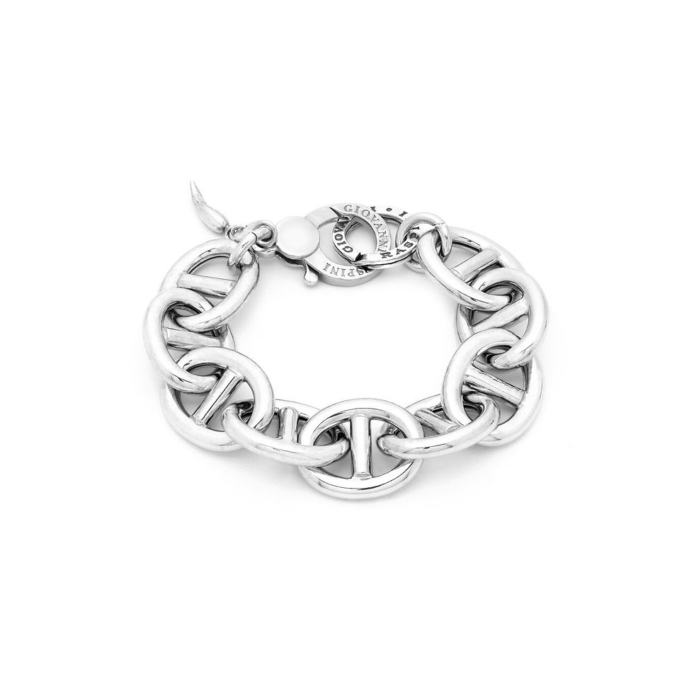 Braccialetto in argento, design a catena
