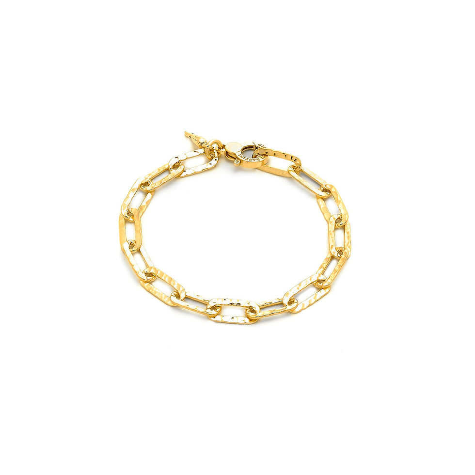 Braccialetto catena oro, design elegante