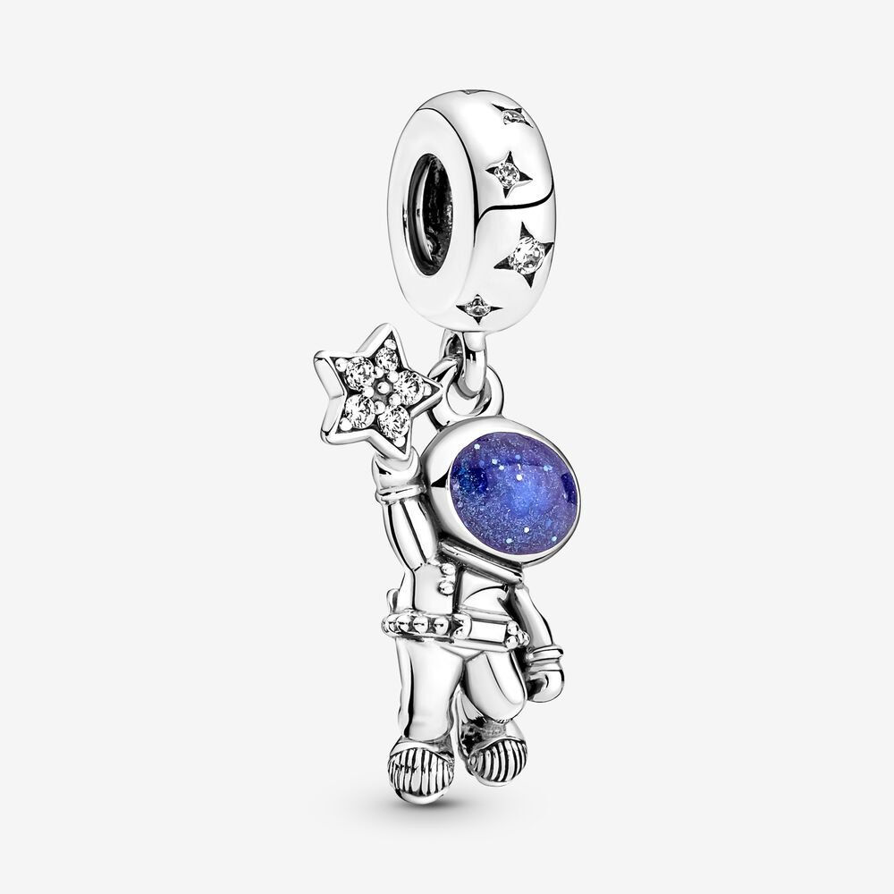Ciondolo Pandora astronauta stellato
