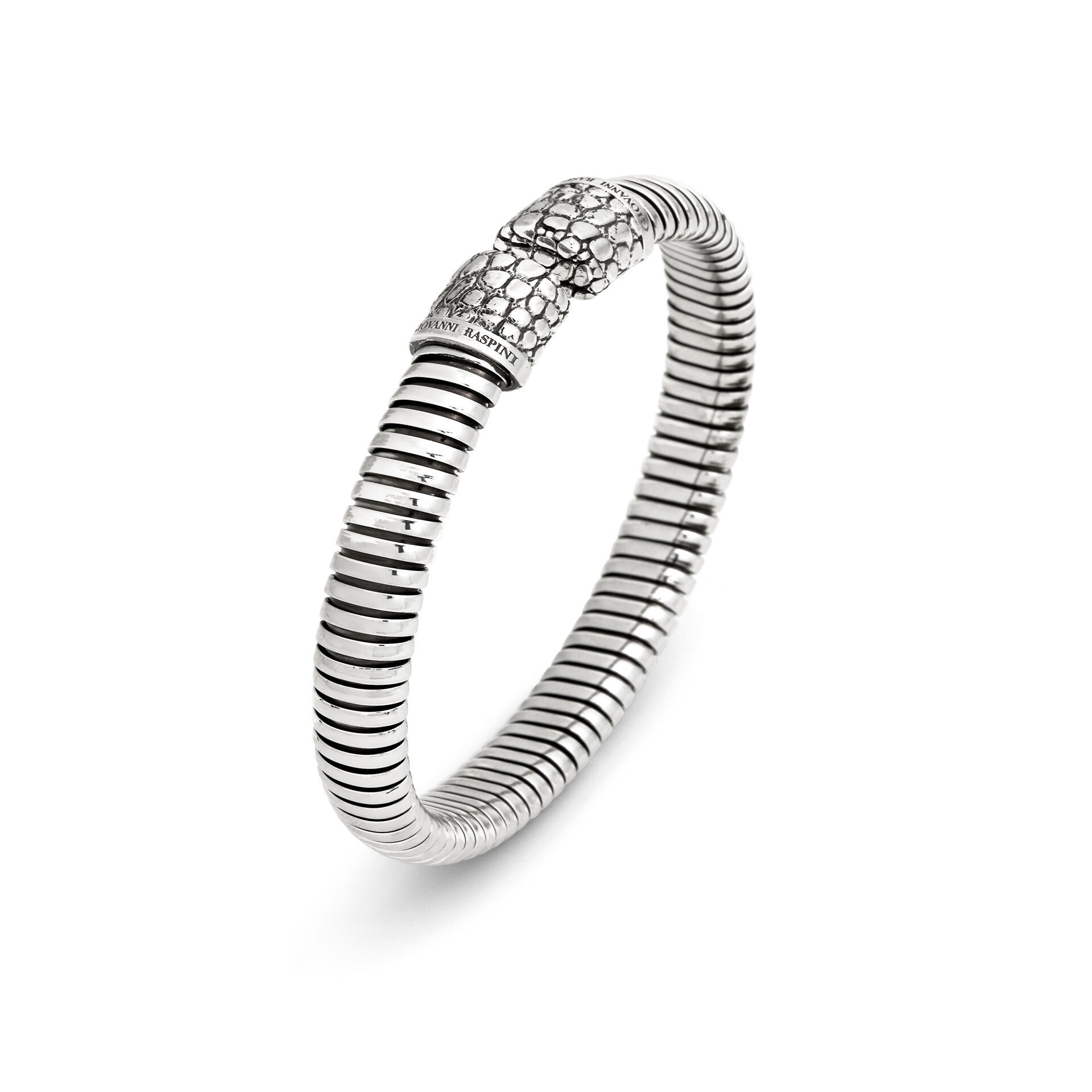Braccialetto elegante in argento, design intrecciato