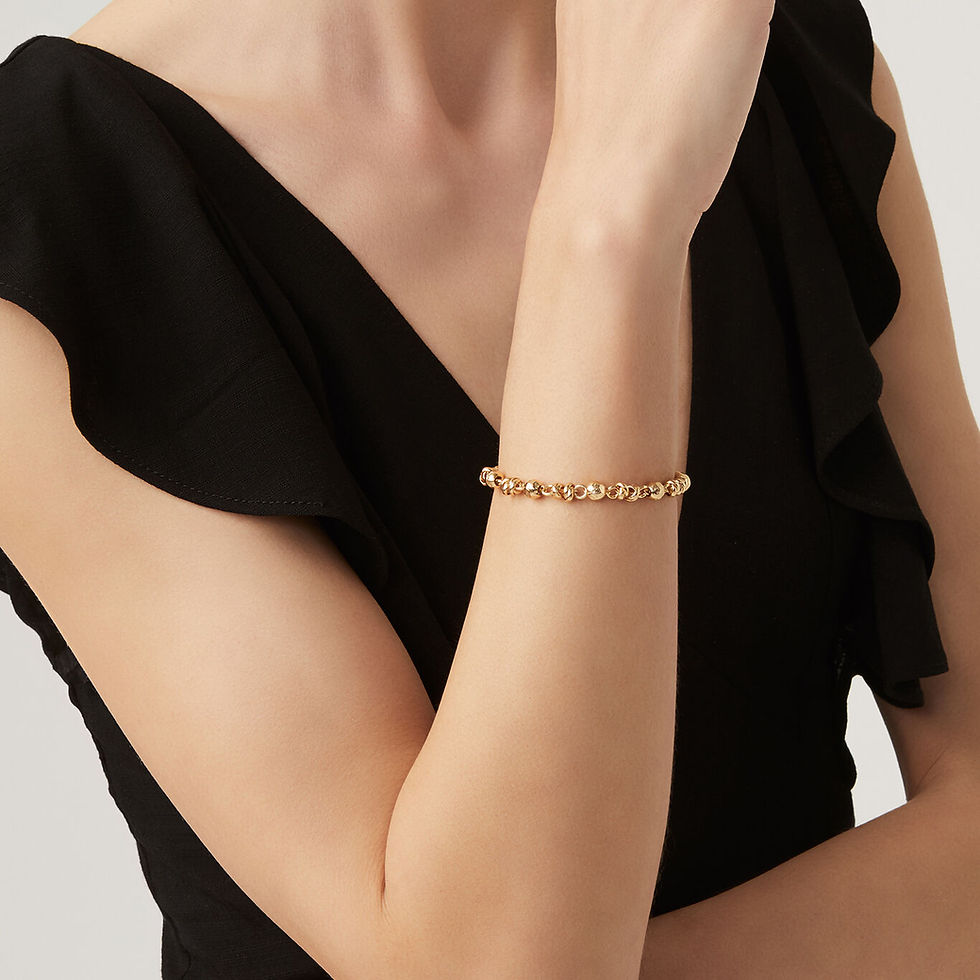 Braccialetto oro giallo, modello elegante