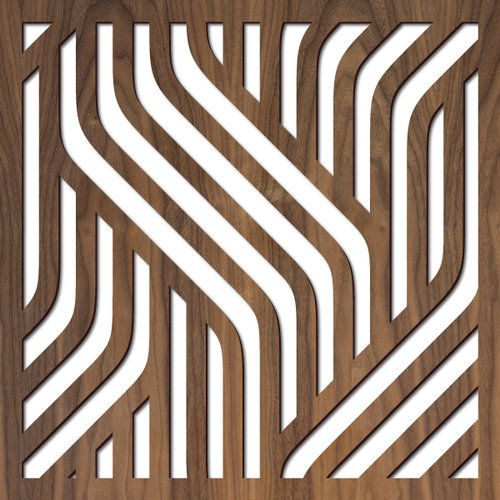 Decorative laser cut partition for living room interiors