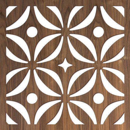 Laser cut metal screens for interiors