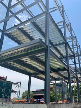 PEB structure for residential building fabricator